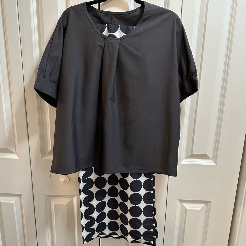 Black and White Polka Dot pants with top